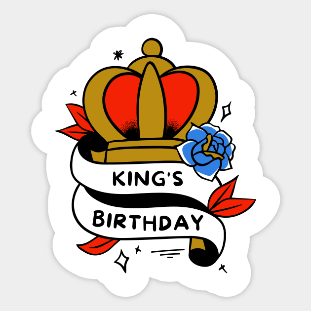 kings Birthday Sticker by Alraziq